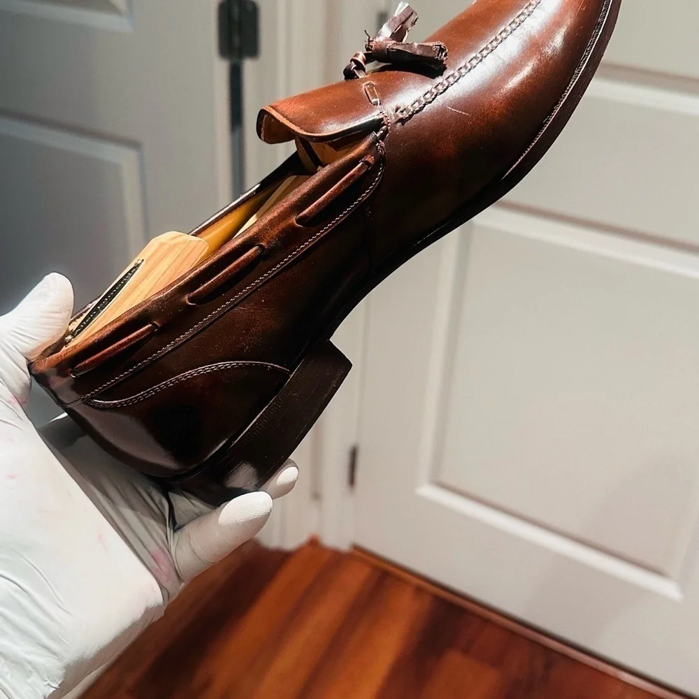 Jarman Tassel Burgundy Loafers.